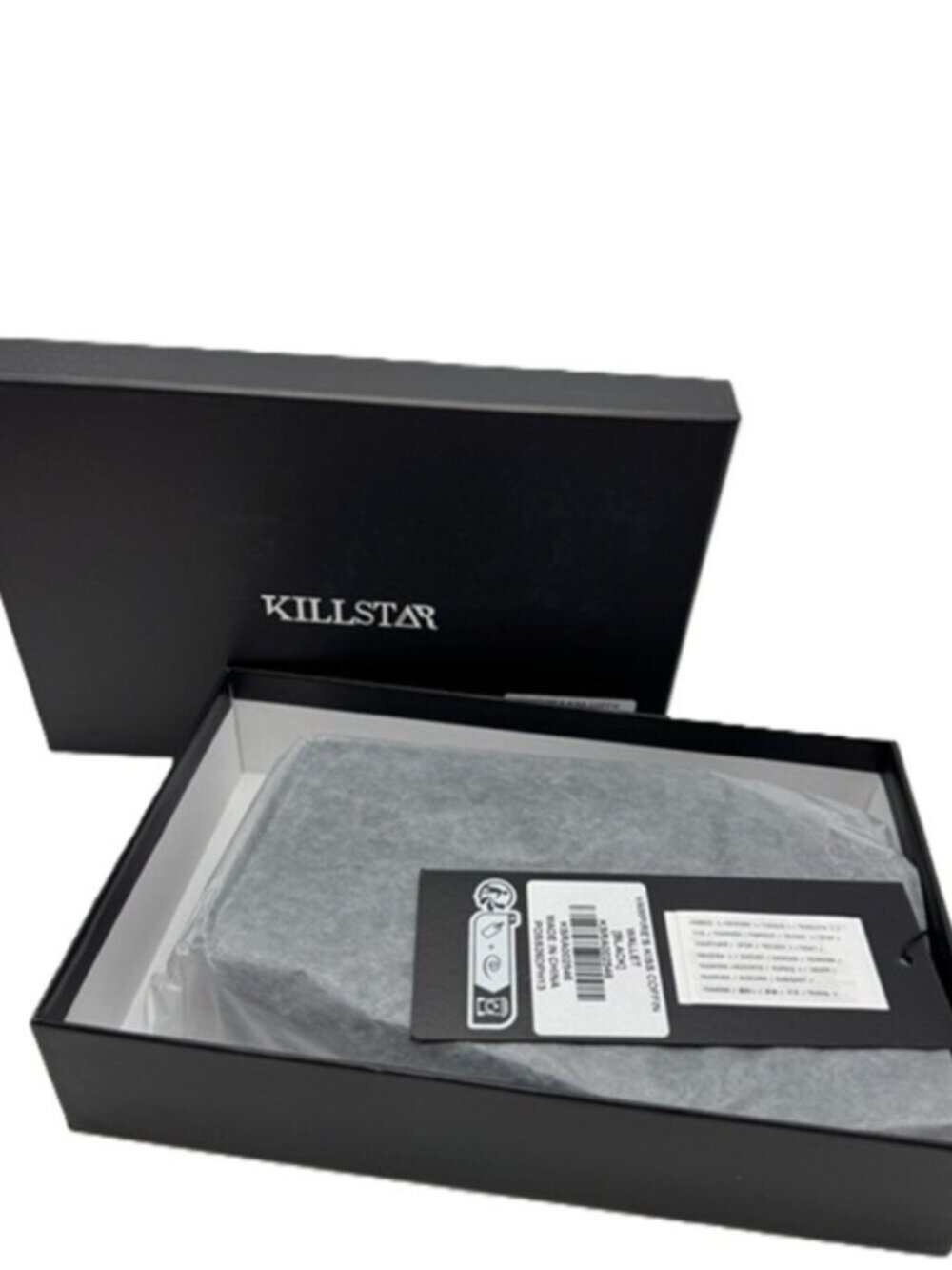 Killstar Vampire's Kiss Coffin Wallet Burnout Velvet Black Bat Accent New In Box - Picture 5 of 6